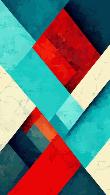 Ilustración geométrica colorida de fondo geométrico abstracto