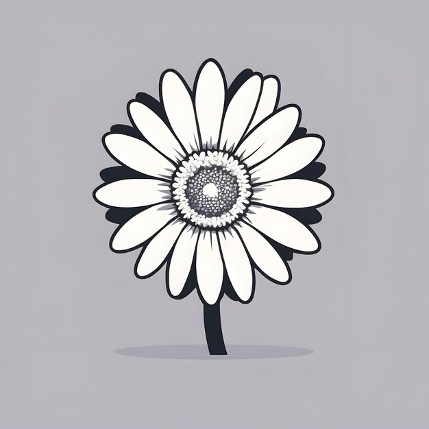 Foto ilustración de gerbera diseño artístico de flores vibrantes obra de arte de gerbera ilustración botánica gerbera fl