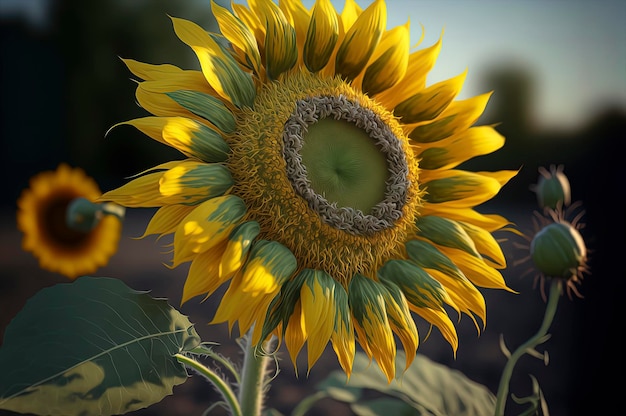 Ilustración de girasol