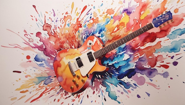 Ilustración de la guitarra