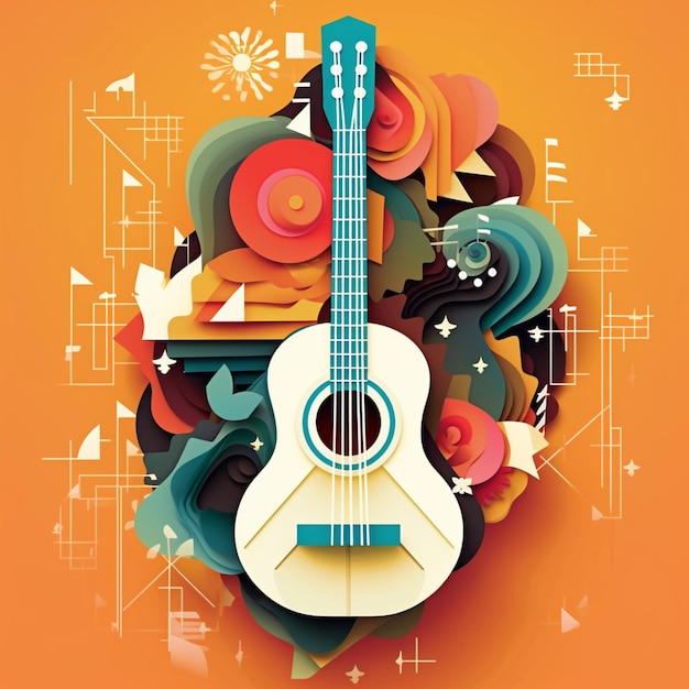 ilustración de guitarra