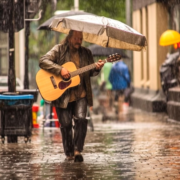 ilustración de guitarra