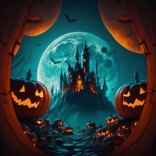 Ilustración para halloween Generativo Ai