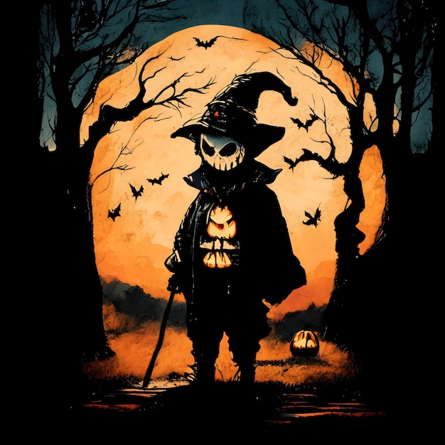 Ilustración de Halloween