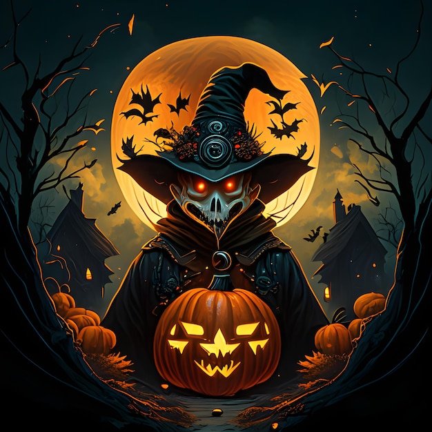 Ilustración de Halloween