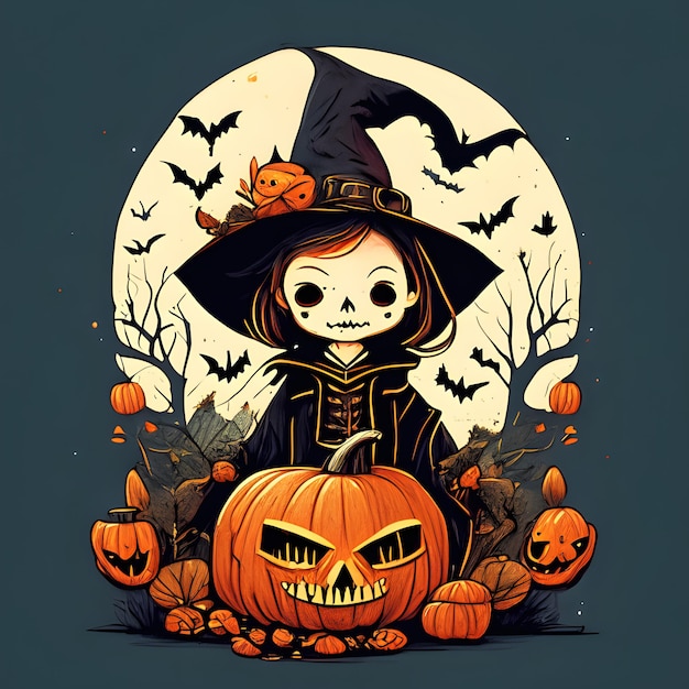 Ilustración de Halloween