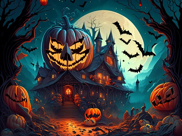 Ilustración de Halloween