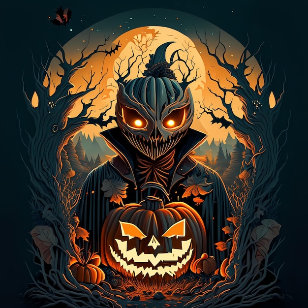 Ilustración de Halloween