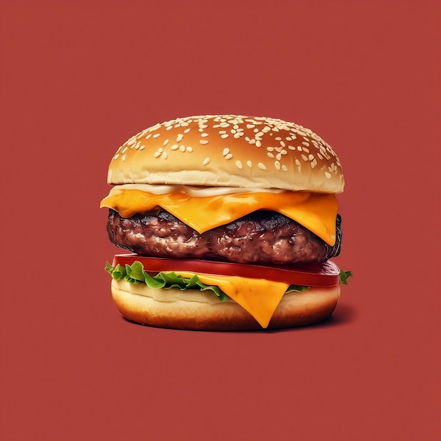 Ilustración de hamburguesa para el Día Nacional de la Hamburguesa