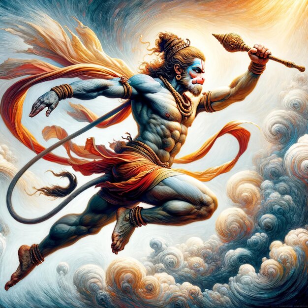 Ilustración de Hanuman Jayanti