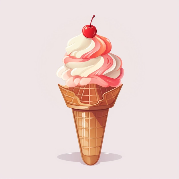 Ilustración de helado