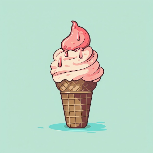 Ilustración de helados