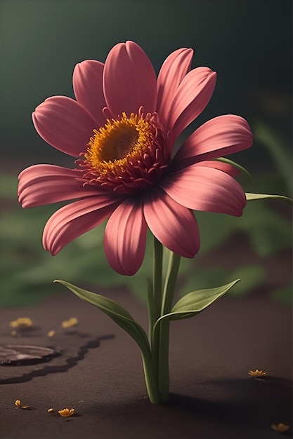 Ilustración de una hermosa flor