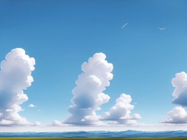 Ilustración de un hermoso cielo