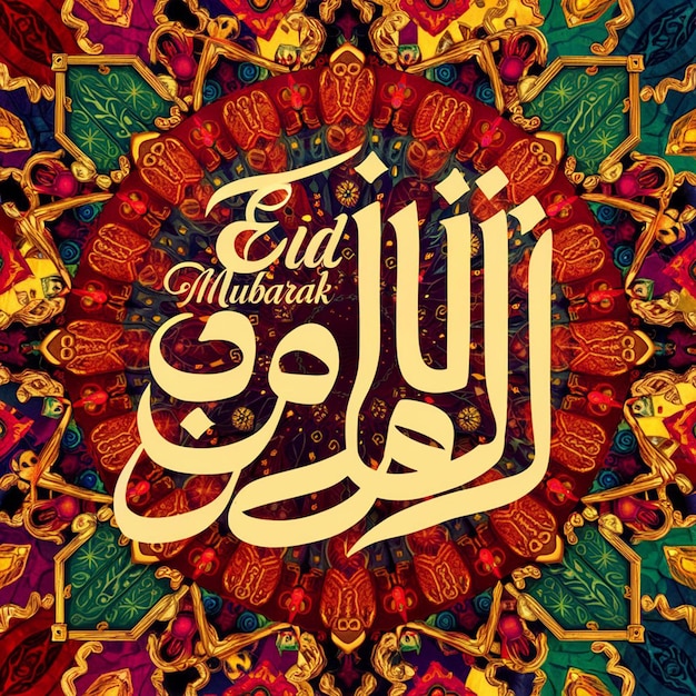 Una ilustración hipnotizante y lujosa de la celebración del Eid