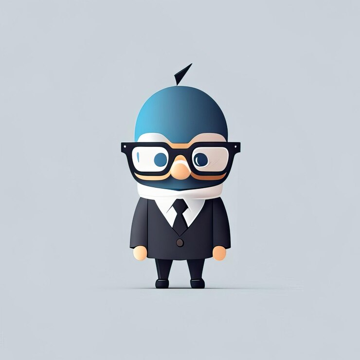 Foto ilustración de hombre maestro minimalista