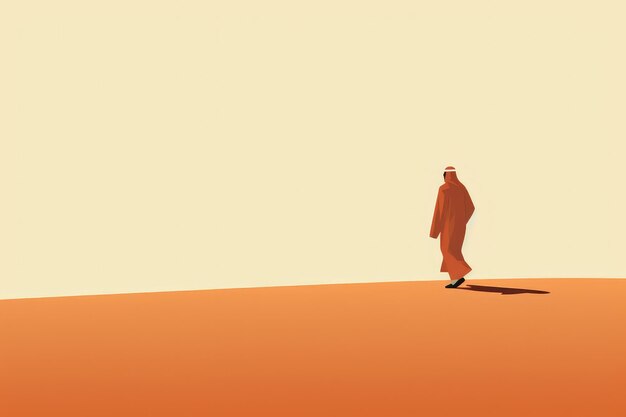 Foto ilustración de un hombre de qatar ia generativa