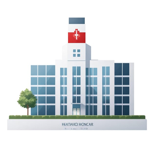 Ilustración de un hospital