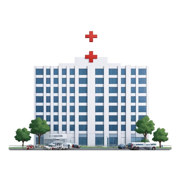 Ilustración de un hospital