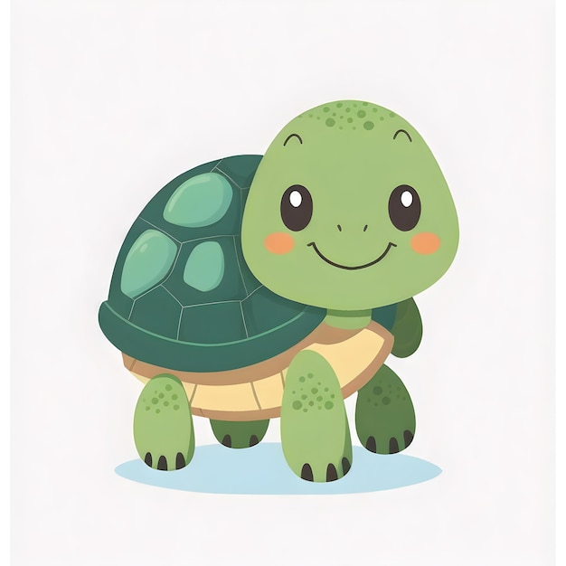 Ilustración de un icono 2D de una tortuga