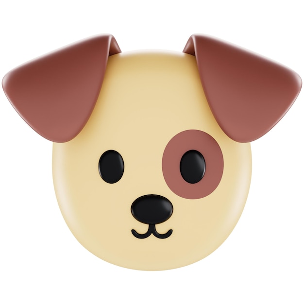 Foto ilustración del icono 3d de animoji muy lindo