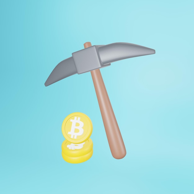 Ilustración de icono 3D Cripto