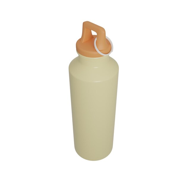 Ilustración de icono aislado de botella 3D Render