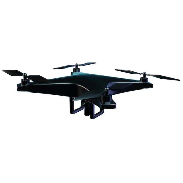 Ilustración de icono aislado de drones 3D Render