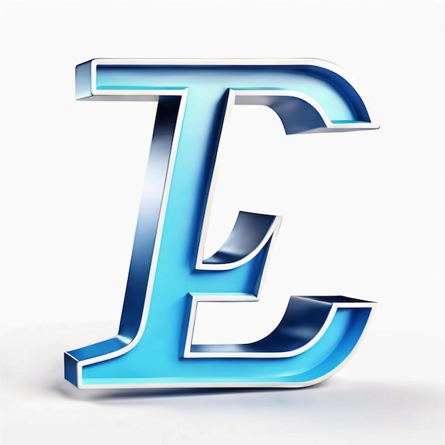 Foto ilustración del icono de la letra 3d