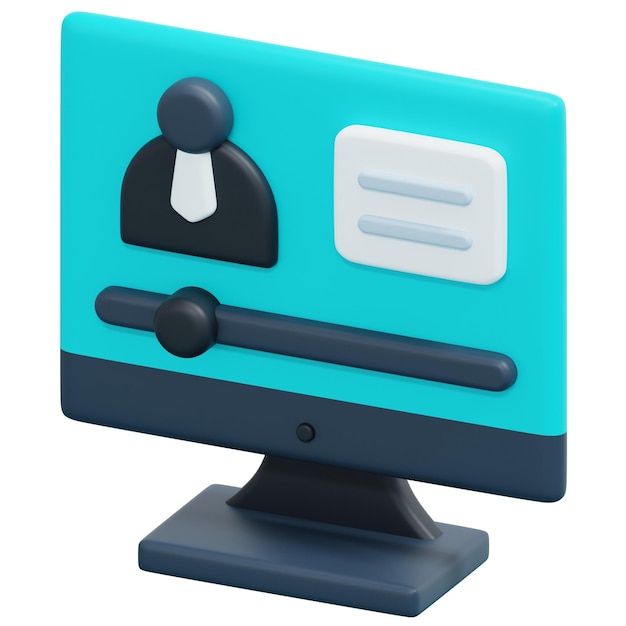 ilustración de icono de procesamiento 3d en línea