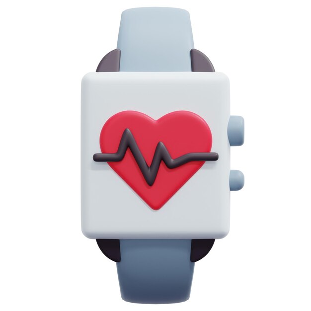 ilustración de icono de procesamiento 3d de reloj inteligente