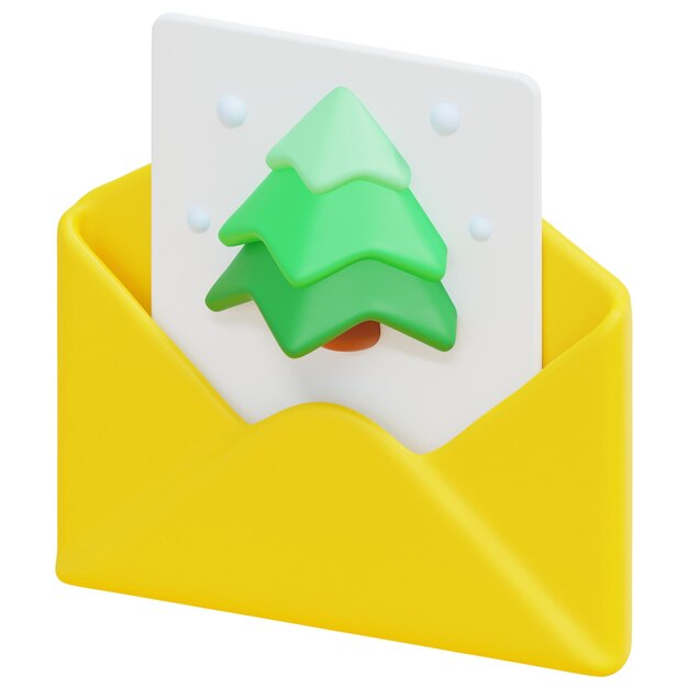 Foto ilustración de icono de render 3d de navidad