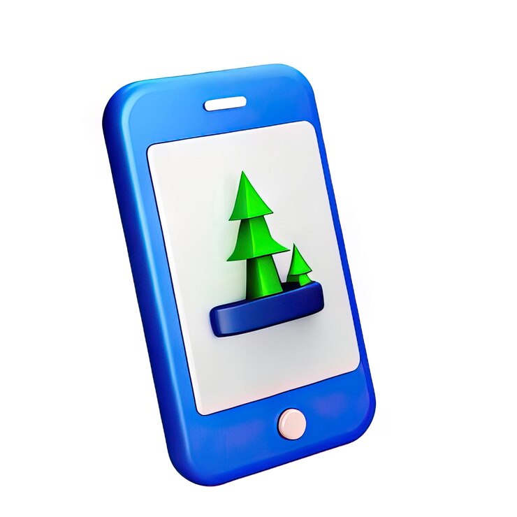 Foto ilustración del icono de teléfono inteligente 3d
