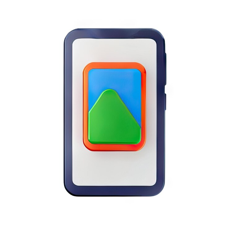 Foto ilustración del icono de teléfono inteligente 3d