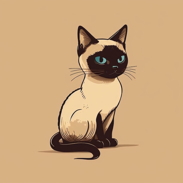 Ilustración de icono de vector de dibujos animados lindo gato