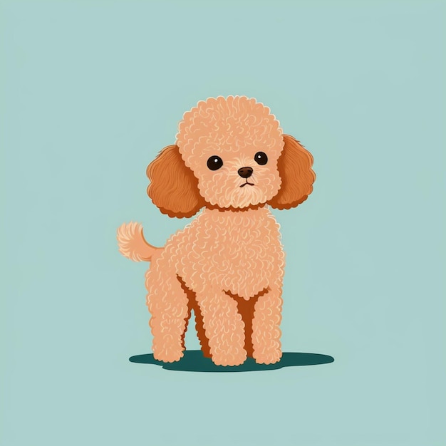 Ilustración de icono de vector de dibujos animados de perro lindo