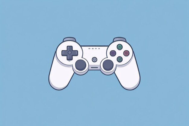 Ilustración del icono vectorial del controlador de juego