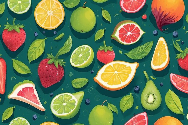 Ilustración de la idea de la fruta