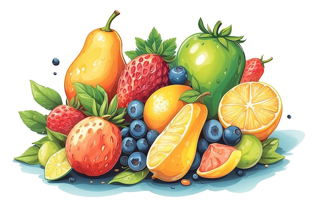 Ilustración de la idea de la fruta