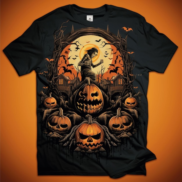 ilustración de ilustraciones de camiseta gráfica de halloween