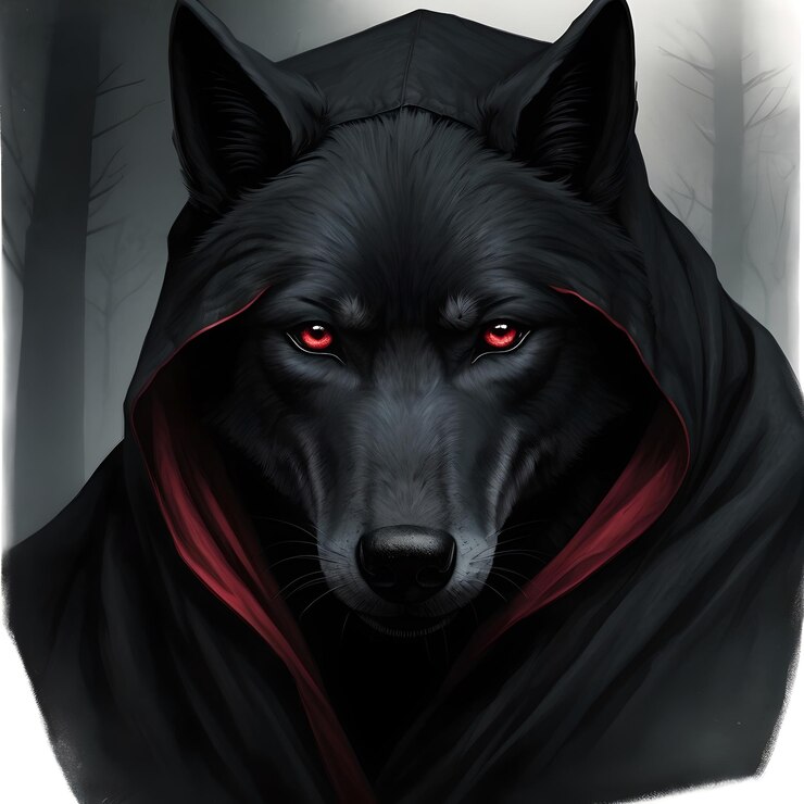 Ilustración de la imagen de fondo del lobo