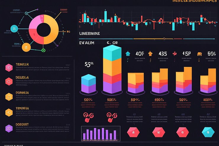 Foto ilustración de infografías vectoriales plantilla de diseño de información de negocios gráfico de presentación con 5 opciones