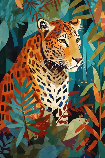 Ilustración del jaguar Ilustración de la selva El jaguar El arte del guepardo Ilustración