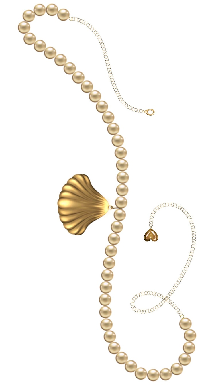 Foto ilustración de joyas de perlas