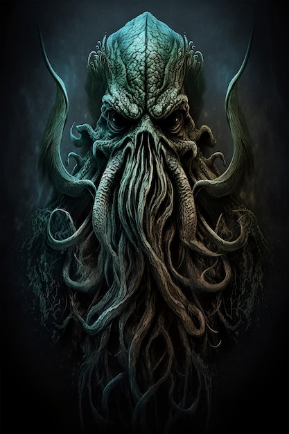 Ilustración de un kraken de mar