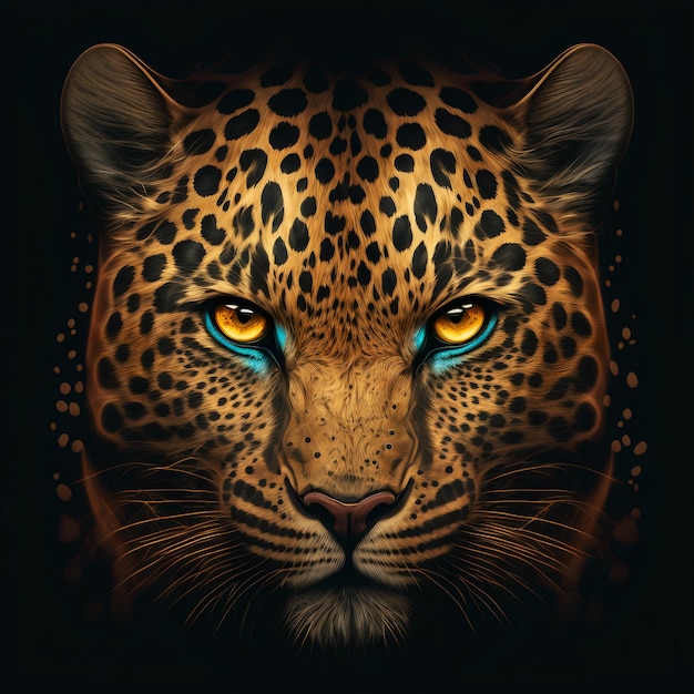 ilustración de leopardo