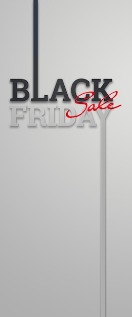 Foto ilustración de letras de venta de viernes negro