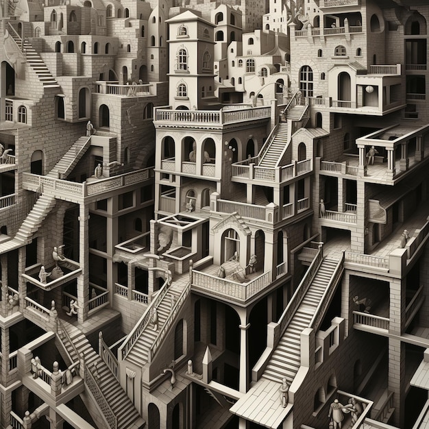 ilustración del libro de Escher