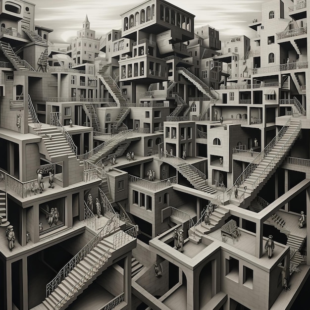 ilustración del libro de Escher