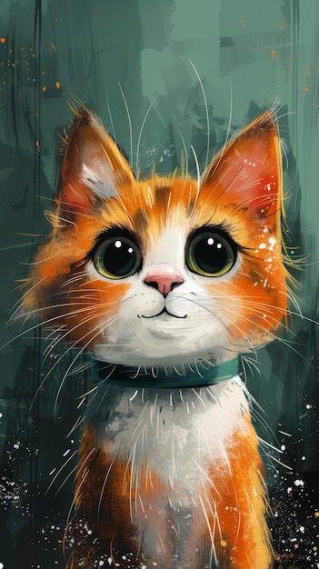 Ilustración de un lindo gato